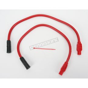 8mm Pro Red Spark Plug Wires w/180 Degree Boot