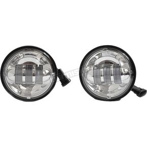 Chrome 4 1/2 in. LED High Definition Passing Lamps