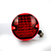 360 degree image for Chrome Flat Style Panacea Rear Turn Signal Inserts with Red Lens