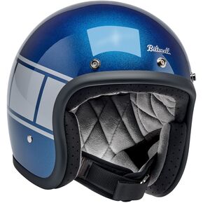 Metallic Blue/Silver Bonanza Holeshot Helmet