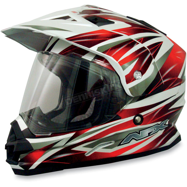 Red Multi FX-39DS Dual Sport Helmet