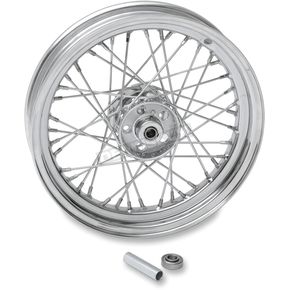 Chrome Front/Rear 16 x 3 40-Spoke Laced Wheel Assembly 