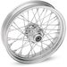 Chrome 21 x 2.15 40-Spoke Laced Wheel Assembly for Single or Dual Disc