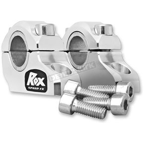 Clear Anodized 1 1/4 in. Pro-Offset Elite Block Risers for 7/8 in.-1 in. Handlebars