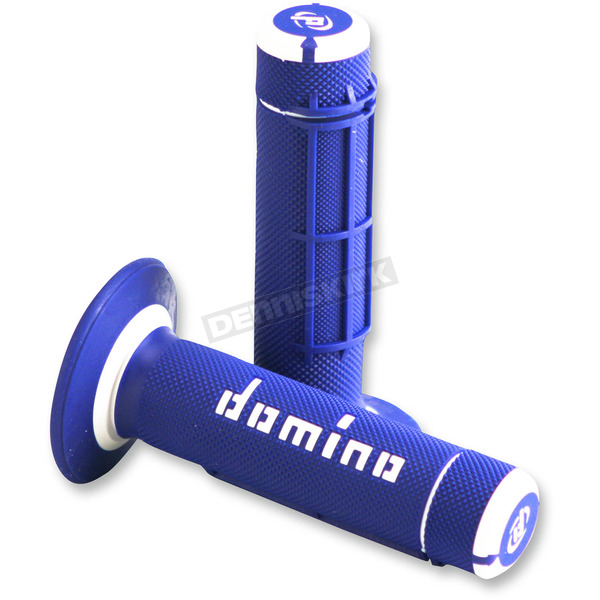 Blue/White Domino Dually Grips