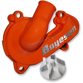 Orange Supercooler Water Pump Cover and Impeller Kit