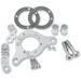 Chrome Carb Support Bracket and Breather Kit for CV Carb or Delphi EFI
