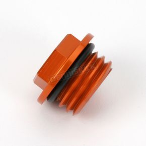 Aluminum Orange Anodized Oil Filler Plug
