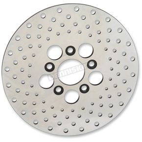Front 10 in. Stainless Steel Drilled Brake Rotor