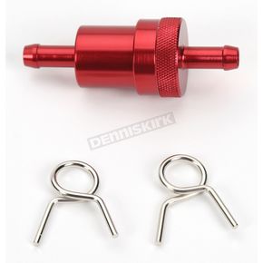 5/16 in. Red Anodized Aluminum Fuel Filter 