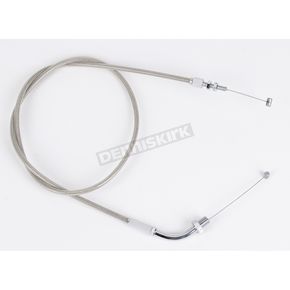 47 in. Armor Coat Braided Stainless Steel Pull Throttle Cable