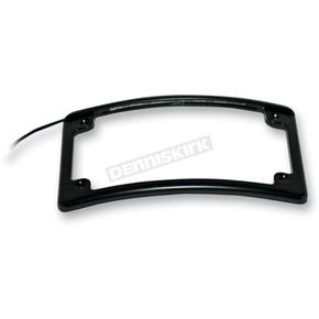 Black LED Radius License Plate Frame
