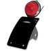 Black Radius Side Mount Willys Style Taillight/License Plate Mount