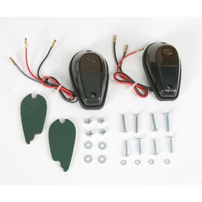 Flush Mount Marker Lights - Black w/Smoke Lens