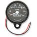2240:60 Ratio Black Faced Mini Mechanical Speedometers With Black Housing