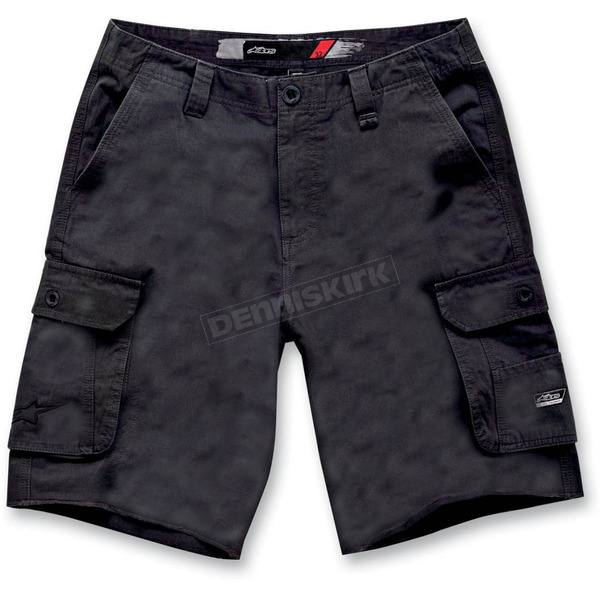 Black Reverb Cargo Shorts