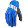 Blue Overlord Mesh Gloves