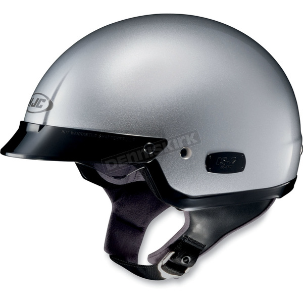 IS-2 Silver Metallic Half Helmet