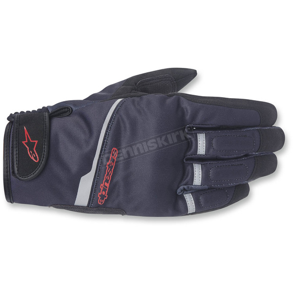 Gray/Red Haku Softshell Gloves