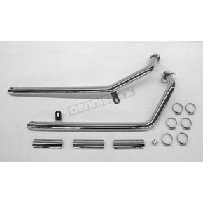 1 5/8 in. Drag Pipes Exhaust System with Slash Cut Tip