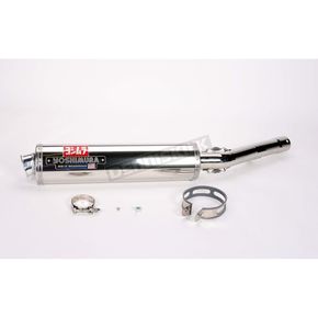 RS-3 Oval Race Slip-On with Polished Stainless Steel Muffler Sleeve