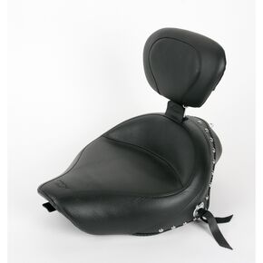 15 in. Wide Studded Solo Seat w/Removable Backrest