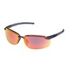 Black Safety S-45 Sunglasses w/Red RV Red Lens