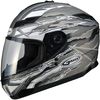 Flat Titanium/White/Black GM78S Firestarter Full Face Helmet