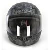 Youth Flat Black/White/Silver GM49Y Trooper Street Helmet