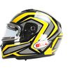 Yellow/Titanium/Black Qualifier Machine Snow Helmet w/Electric Shield 