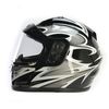 Black/Silver Full Face Helmet
