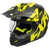 Black/Hi-Vis/Charcoal Torque X Core Helmet w/Electric Shield