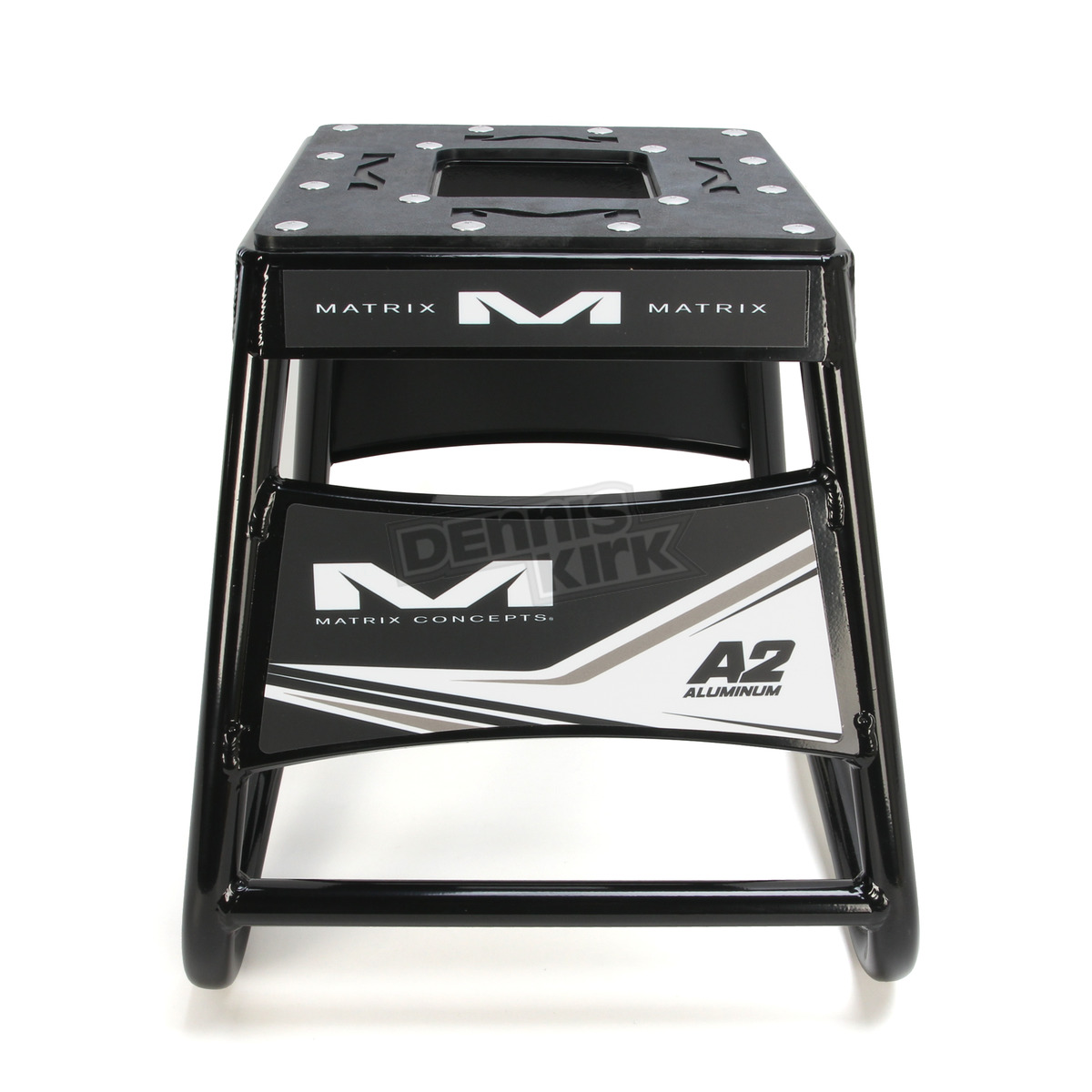 White USA Matrix Concepts A2 Motocross Aluminum Dirt Bike MX Stand w Limited Edition 25 Piece Sticker Kit 