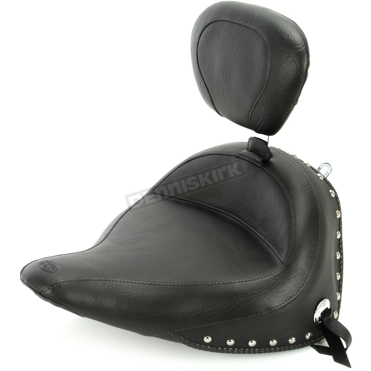 Wide Studded Solo Seat With Driver Backrest - 79915