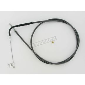 36 5/8 in. Black Pearl Braided Throttle Cable w/ 90 Degree Elbow