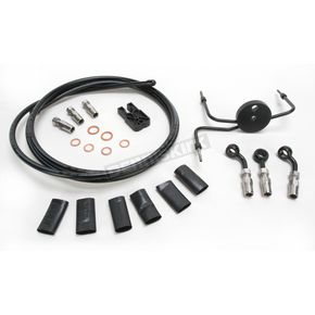 Black Pearl Designer Series Build Your Own Braided Dual Disc DOT Brake Line Kit with 7 foot Brake Line