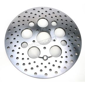 Front 11.8 in. Stainless Steel Drilled Brake Rotor