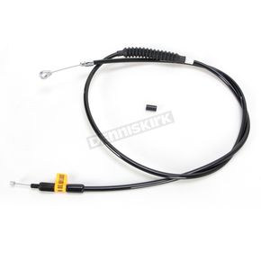 Black Vinyl-Coated Stainless Steel Braided Clutch Cable For Use With Mini Ape Hangers