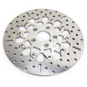 Front Stainless Steel 10 Button Floating Rotor -  Wide Band
