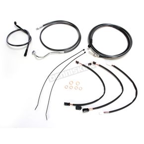 Black Pearl Designer Series Handlebar Installation Kit for use w/12 in.-14 in. Ape Hangers w/ABS