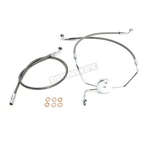 Stainless XR Extreme Response Front Brake line Kit w/o ABS - +12