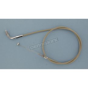 46 3/4 in. Armor Coat Braided Stainless Steel Pull Throttle Cable