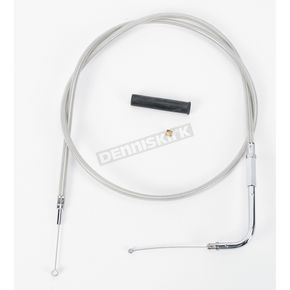Braided Stainless Steel Throttle Cable w/90 Degree Elbow
