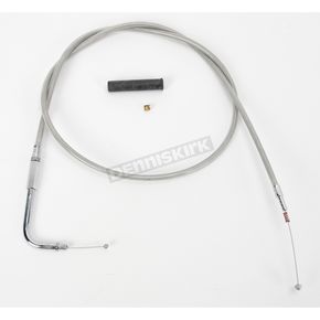 Braided Stainless Steel Idle Cable w/90 Degree Elbow