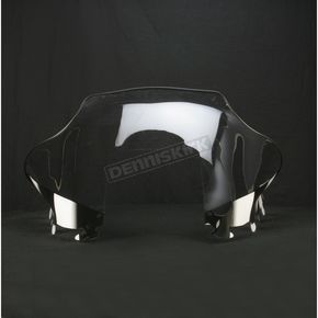 9 1/2 in. Medium Clear Windshield with Black/White Graphics