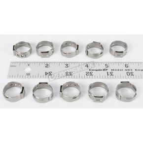 17.8 - 21.0mm Stepless Hose Clamps