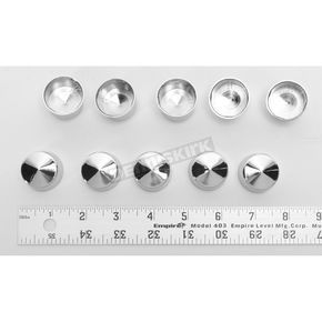 Chrome 1/2 in. Shouldered Hex Bolt/Nut Covers