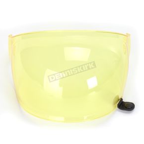 Yellow Bubble Shield with Black Tab for Bullitt Helmets