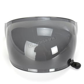 Dark Smoke Bubble Shield with Black Tab for Bullitt Helmets