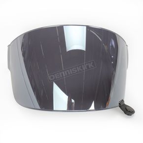 Iridium Silver Flat Shield with Black Tab for Bullitt Helmets